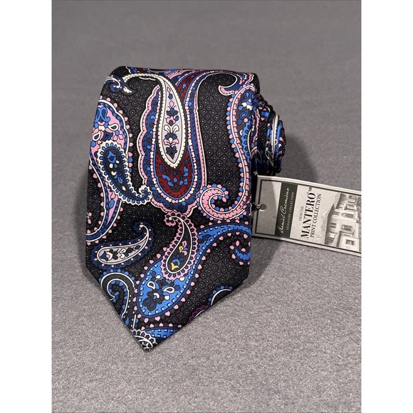 Daniel Cremieux Paisley Tie 100% Silk Handmade In Italy Archive‎ Collection - Picture 1 of 7